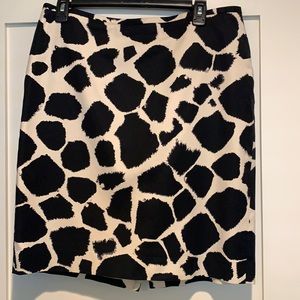 Loft Cream w/Black Cow Print Skirt